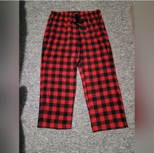 Red and Black Plaid Pajama Pants